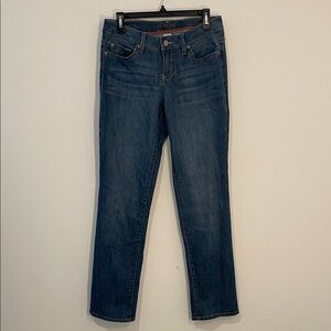Sonoma Dark Blue modern Straight Leg denim Jeans size 8 regular